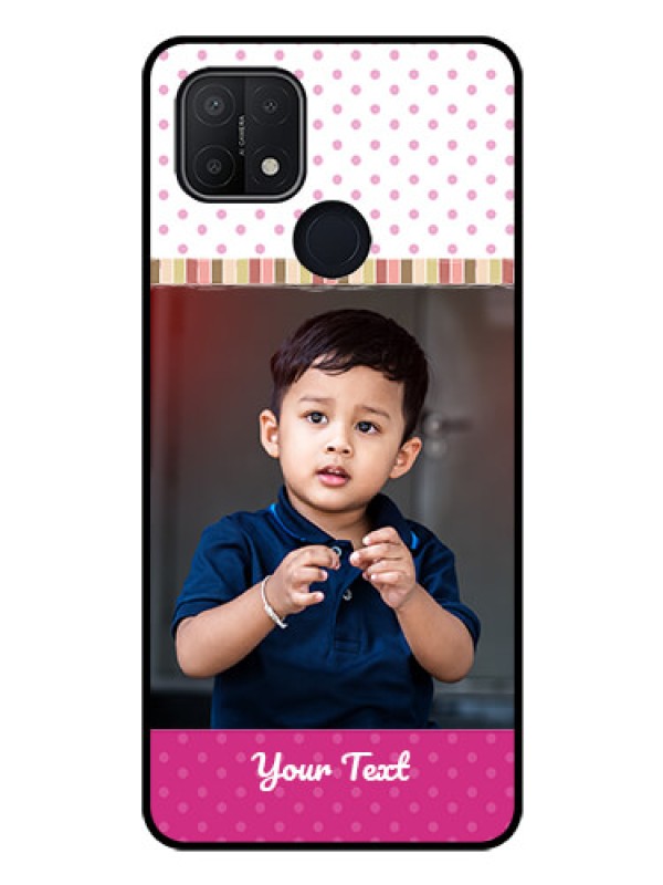 Custom Oppo A15 Photo Printing on Glass Case - Cute Girls Cover Design