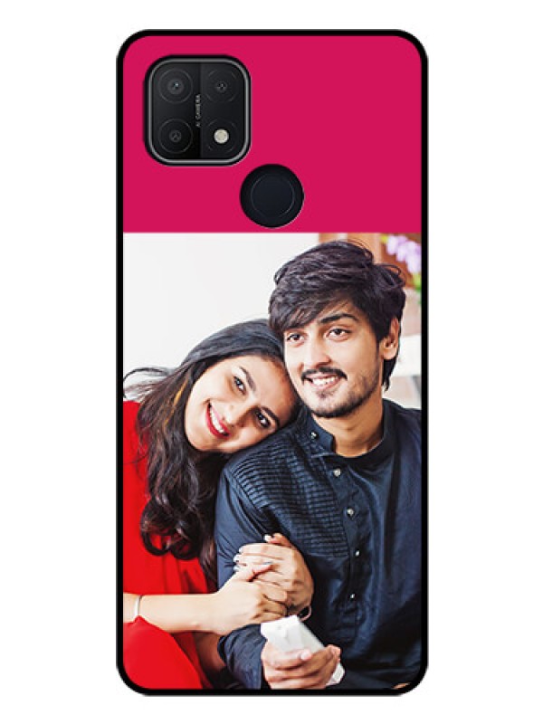 Custom Oppo A15 Custom Glass Mobile Case - Anniversary Cover Design