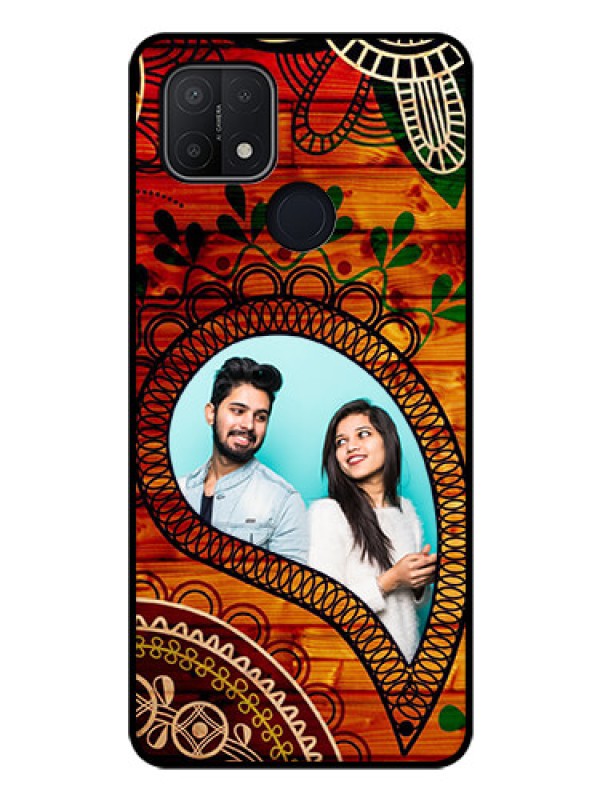 Custom Oppo A15 Personalized Glass Phone Case - Abstract Colorful Design