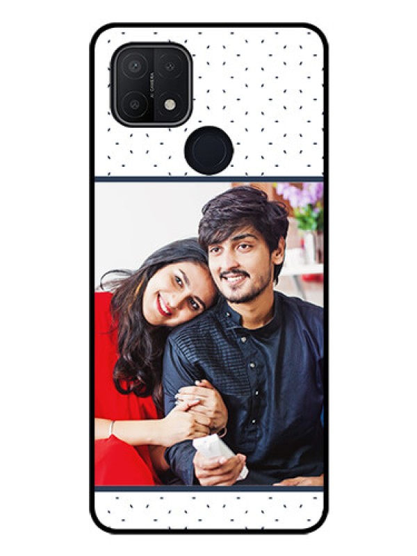 Custom Oppo A15 Personalized Glass Phone Case - Premium Dot Design