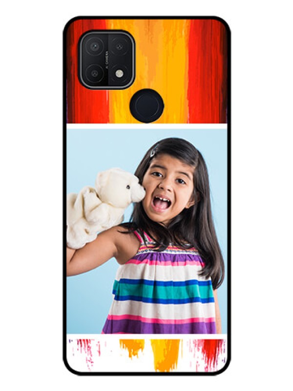 Custom Oppo A15 Personalized Glass Phone Case - Multi Color Design