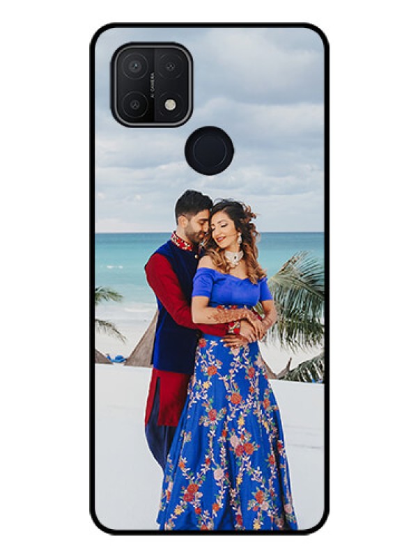 Custom Oppo A15 Photo Printing on Glass Case - Upload Full Picture Design