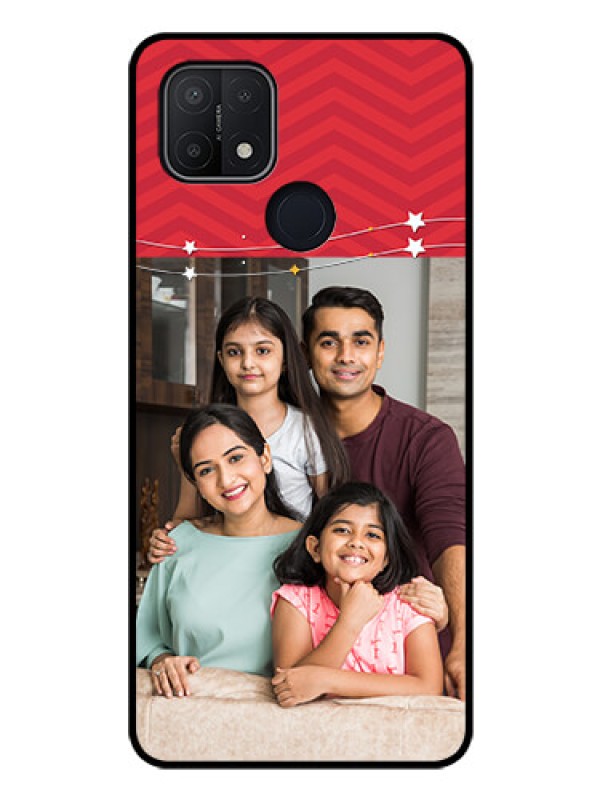 Custom Oppo A15 Personalized Glass Phone Case - Happy Family Design