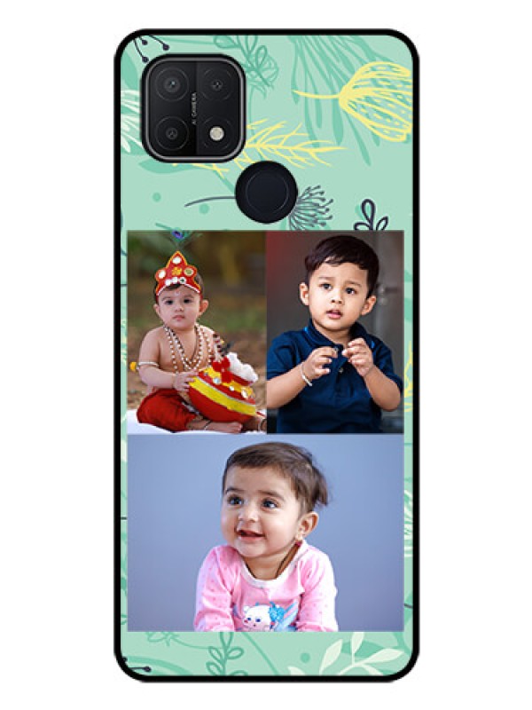 Custom Oppo A15 Photo Printing on Glass Case - Forever Family Design