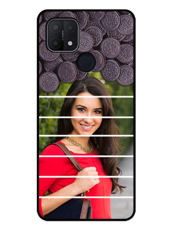 Custom Oppo A15 Custom Glass Phone Case - with Oreo Biscuit Design