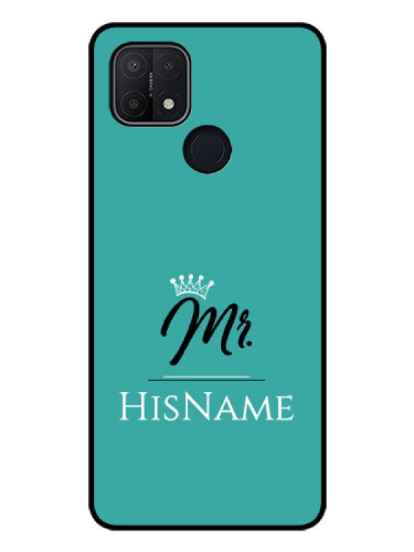 Custom Oppo A15 Custom Glass Phone Case Mr with Name