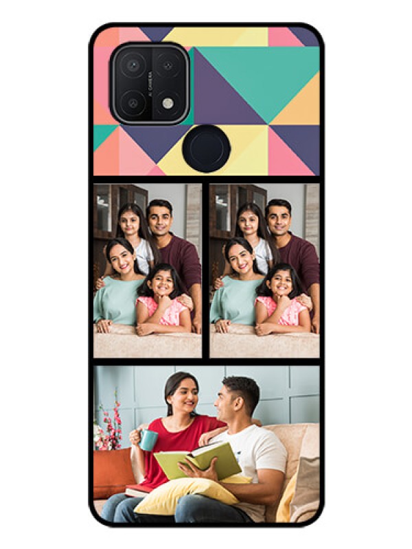 Custom Oppo A15s Custom Glass Phone Case - Bulk Pic Upload Design
