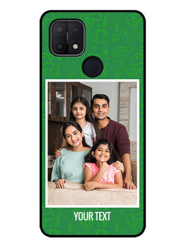 Custom Oppo A15s Personalized Glass Phone Case - Picture Upload Design