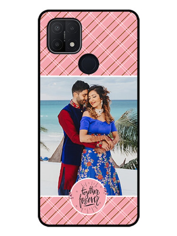 Custom Oppo A15s Personalized Glass Phone Case - Together Forever Design