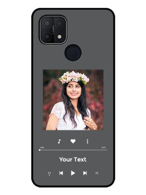 Custom Oppo A15s Custom Glass Mobile Case - Play The Music Design