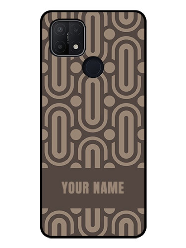 Custom Oppo A15s Custom Glass Phone Case - Captivating Zero Pattern Design