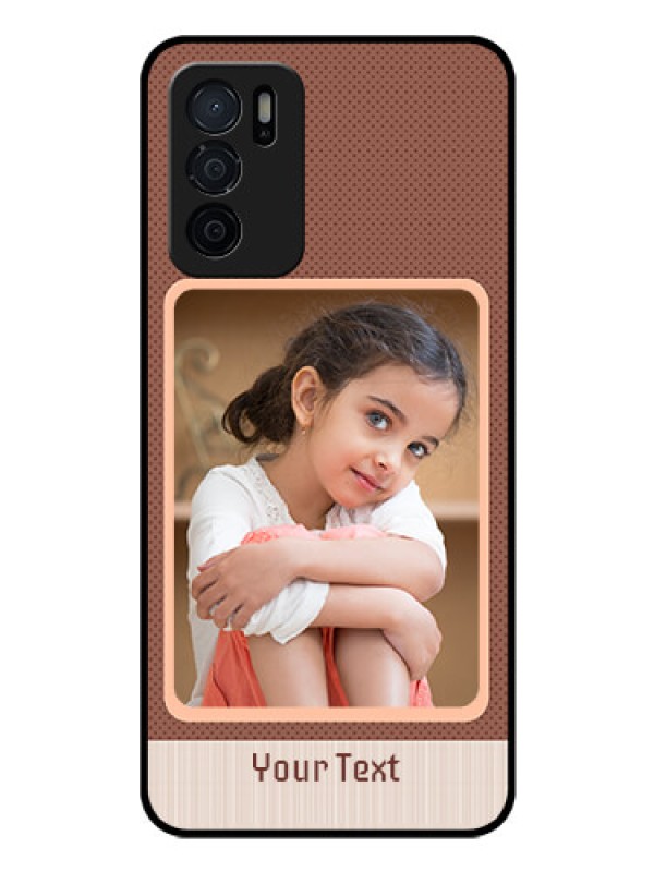 Custom Oppo A16 Custom Glass Phone Case - Simple Pic Upload Design