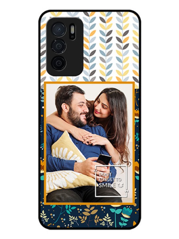 Custom Oppo A16 Custom Glass Mobile Case - Pattern Design