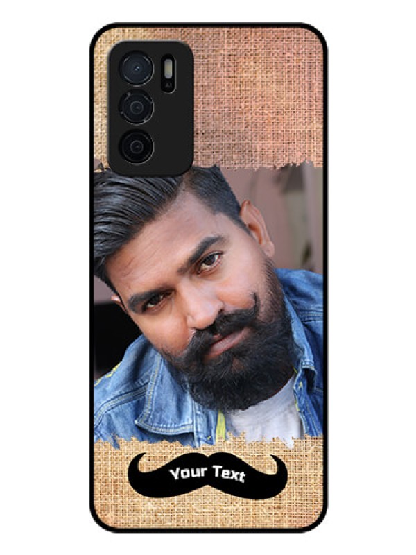 Custom Oppo A16 Personalized Glass Phone Case - with Texture Design