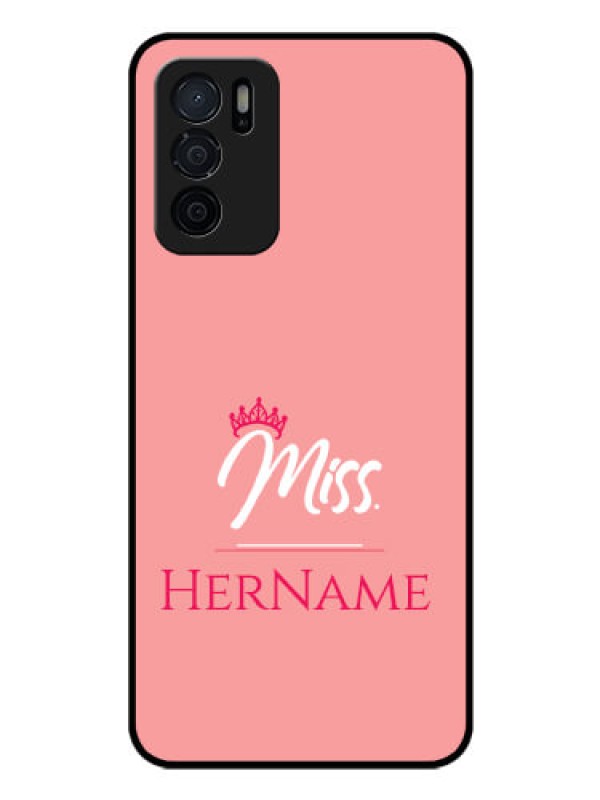 Custom Oppo A16 Custom Glass Phone Case Mrs with Name
