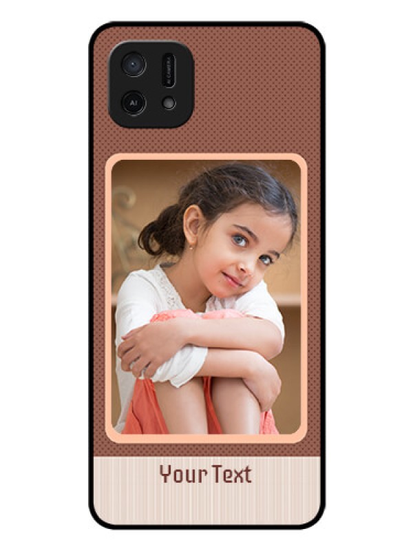 Custom Oppo A16e Custom Glass Phone Case - Simple Pic Upload Design