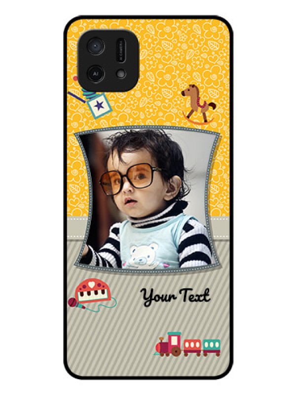 Custom Oppo A16e Personalized Glass Phone Case - Baby Picture Upload Design