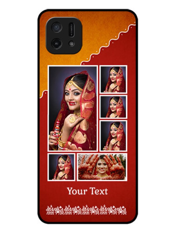 Custom Oppo A16e Personalized Glass Phone Case - Wedding Pic Upload Design