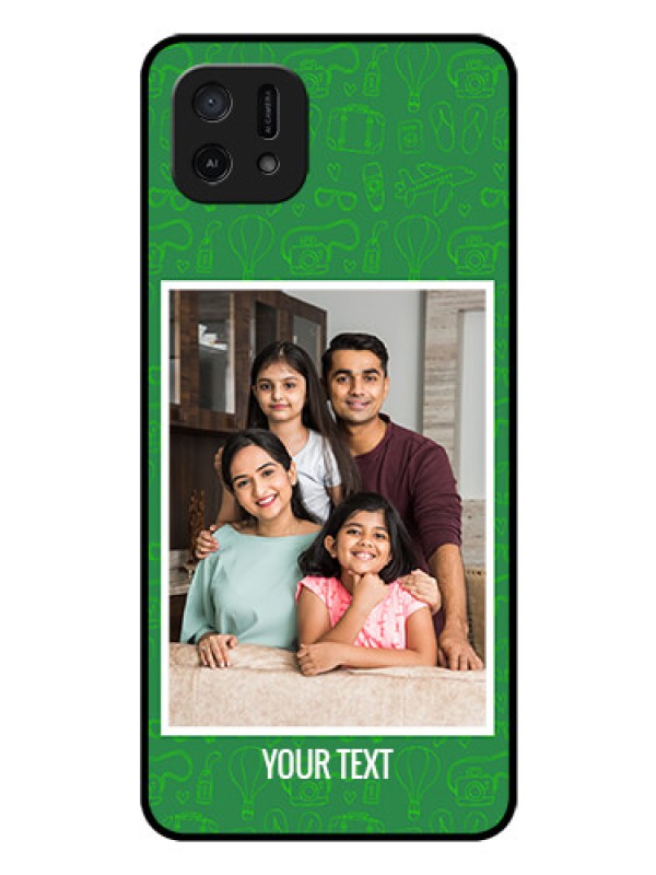 Custom Oppo A16e Personalized Glass Phone Case - Picture Upload Design