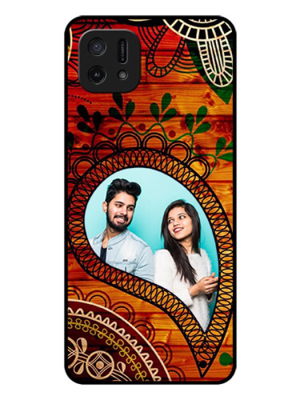 Custom Oppo A16e Personalized Glass Phone Case - Abstract Colorful Design