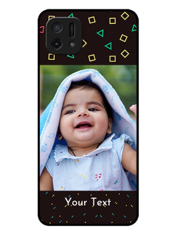 Custom Oppo A16e Custom Glass Phone Case - with confetti birthday design