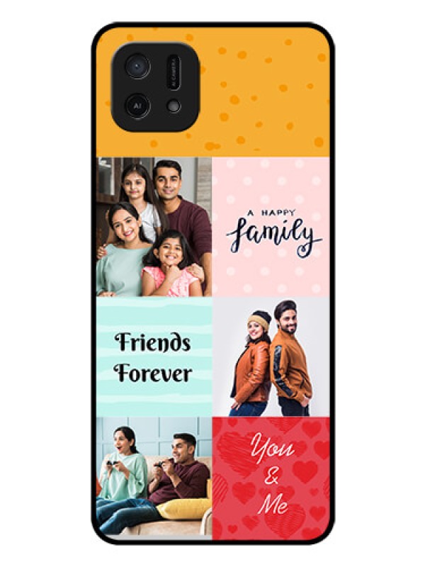 Custom Oppo A16e Personalized Glass Phone Case - Images with Quotes Design
