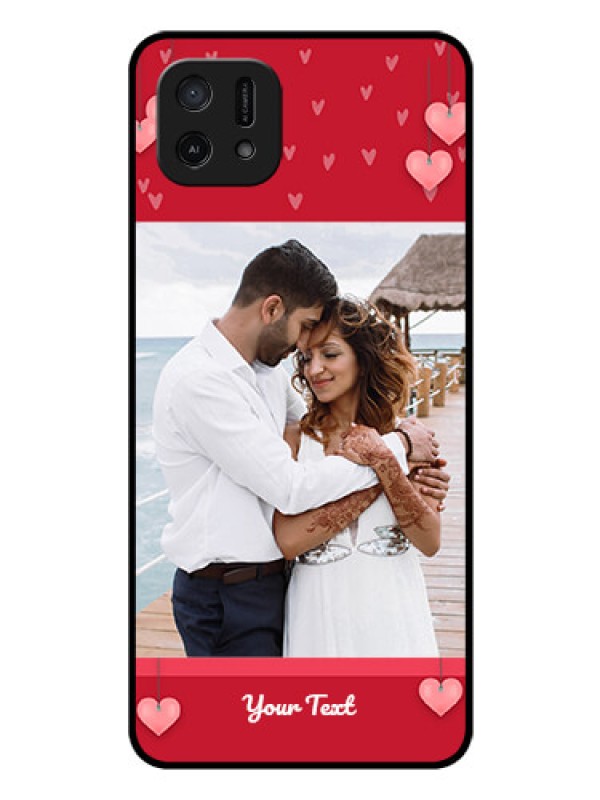 Custom Oppo A16e Custom Glass Phone Case - Valentines Day Design