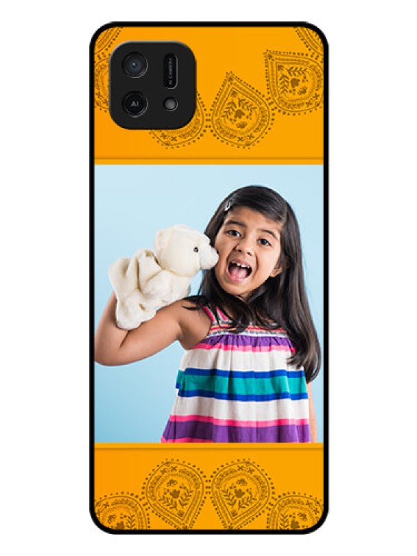 Custom Oppo A16e Personalized Glass Phone Case - Photo Wedding Design