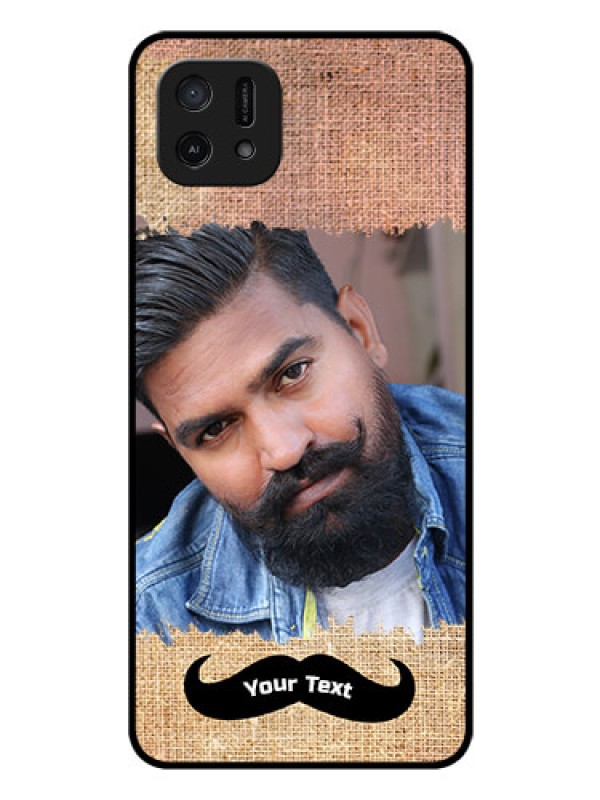 Custom Oppo A16e Personalized Glass Phone Case - with Texture Design