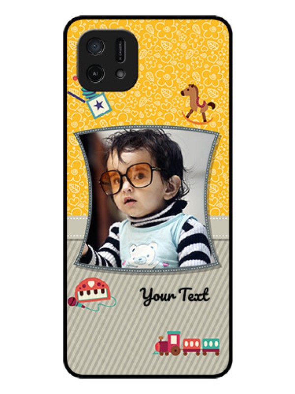 Custom Oppo A16k Personalized Glass Phone Case - Baby Picture Upload Design