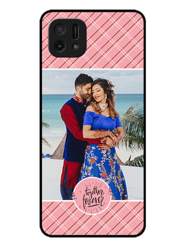 Custom Oppo A16k Personalized Glass Phone Case - Together Forever Design