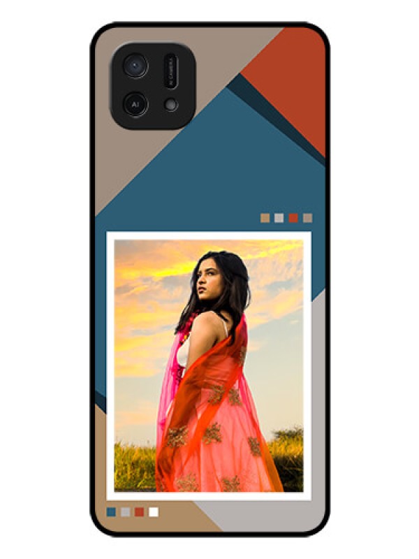 Custom Oppo A16k Personalized Glass Phone Case - Retro color pallet Design