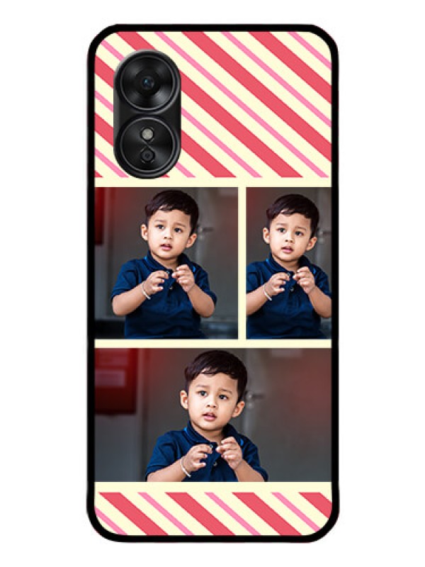 Custom Oppo A17 Personalized Glass Phone Case - Picture Upload Mobile Case Design