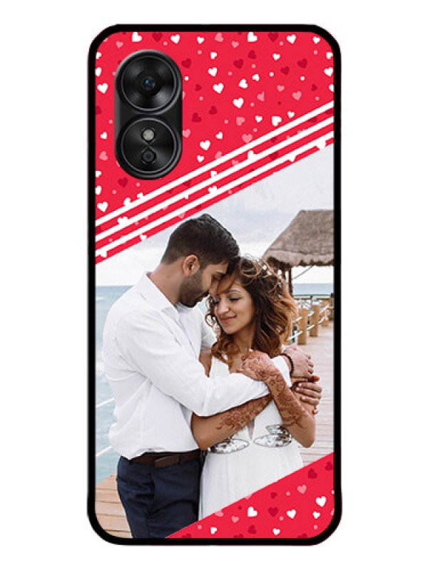 Custom Oppo A17 Custom Glass Mobile Case - Valentines Gift Design