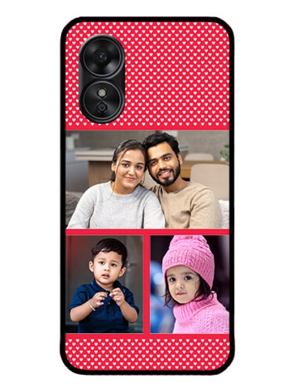 Custom Oppo A17 Personalized Glass Phone Case - Bulk Pic Upload Design