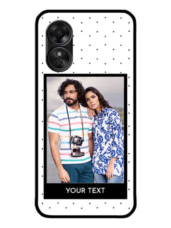 Custom Oppo A17 Photo Printing on Glass Case - Premium Design