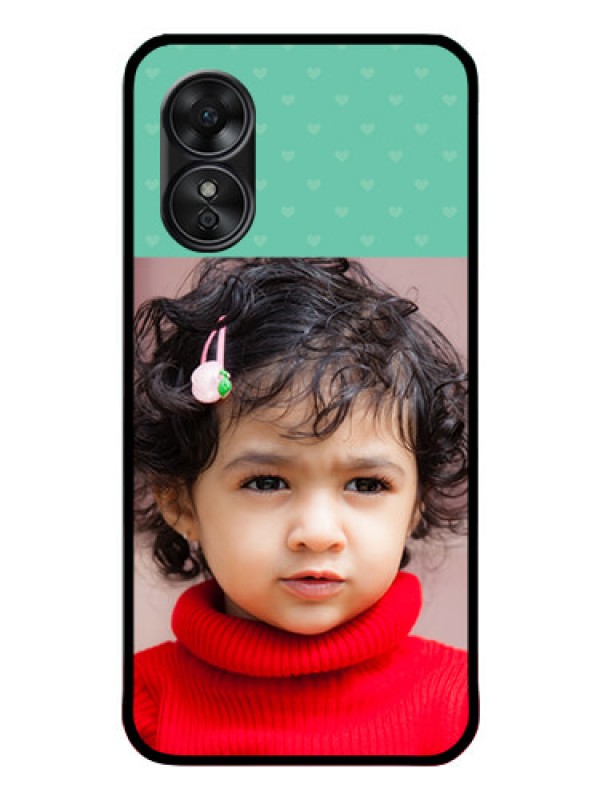 Custom Oppo A17 Custom Glass Phone Case - Lovers Picture Design