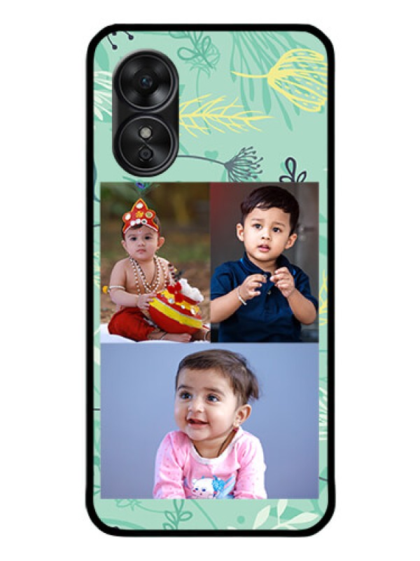 Custom Oppo A17 Photo Printing on Glass Case - Forever Family Design