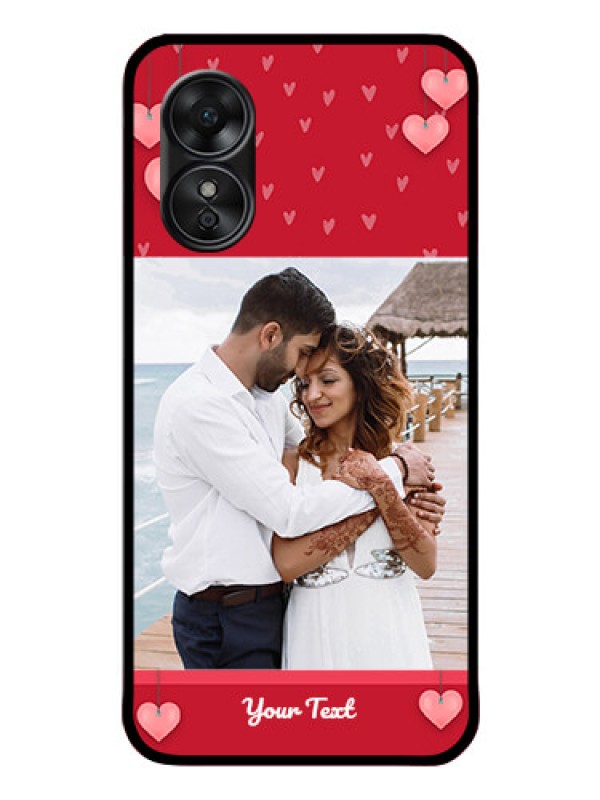 Custom Oppo A17 Custom Glass Phone Case - Valentines Day Design