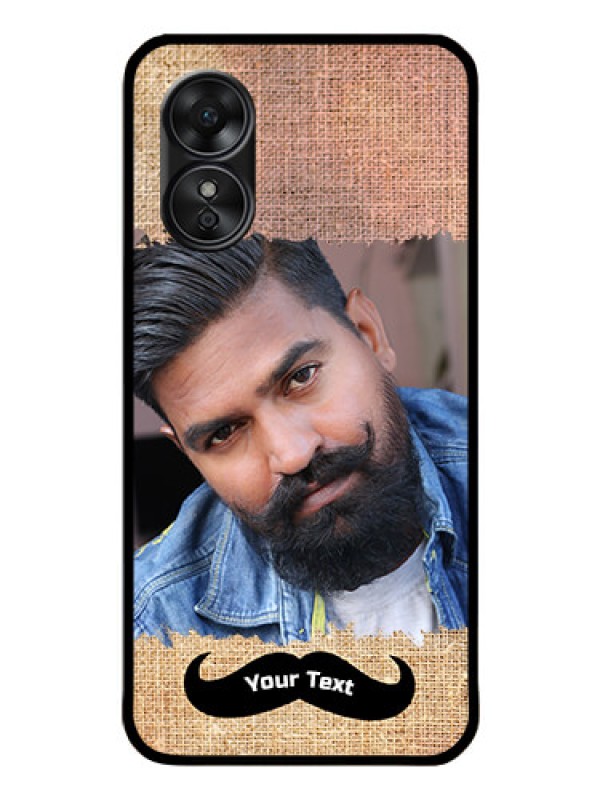 Custom Oppo A17 Personalized Glass Phone Case - with Texture Design