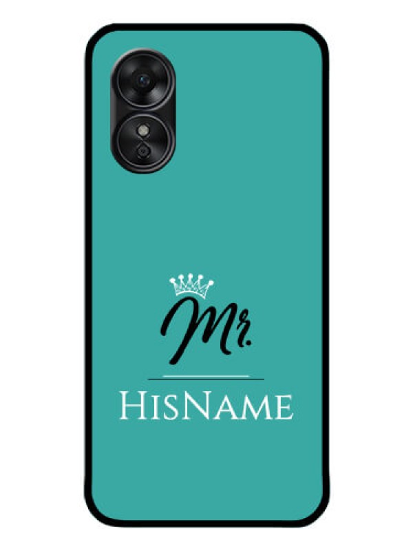 Custom Oppo A17 Custom Glass Phone Case Mr with Name
