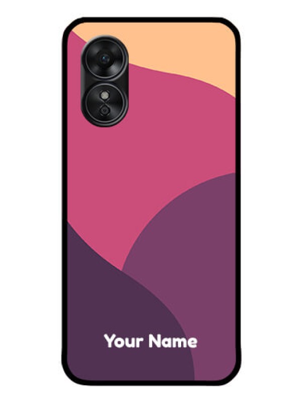 Custom Oppo A17 Custom Glass Phone Case - Mixed Multi-colour abstract art Design