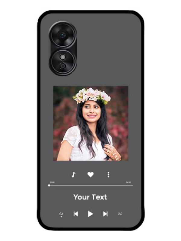 Custom Oppo A17 Custom Glass Mobile Case - Play The Music Design