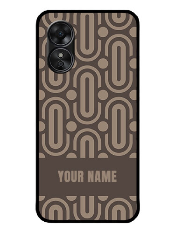 Custom Oppo A17 Custom Glass Phone Case - Captivating Zero Pattern Design