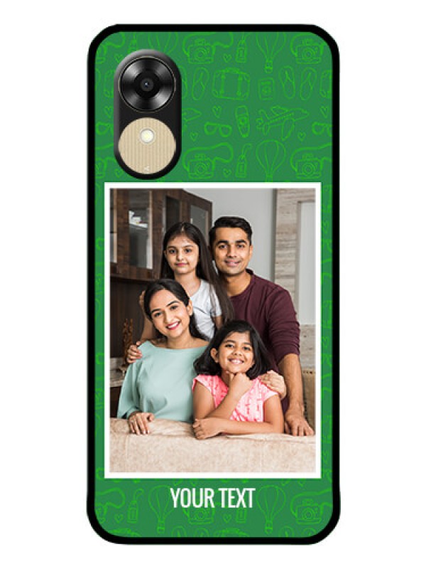 Custom Oppo A1k Personalized Glass Phone Case - Picture Upload Design