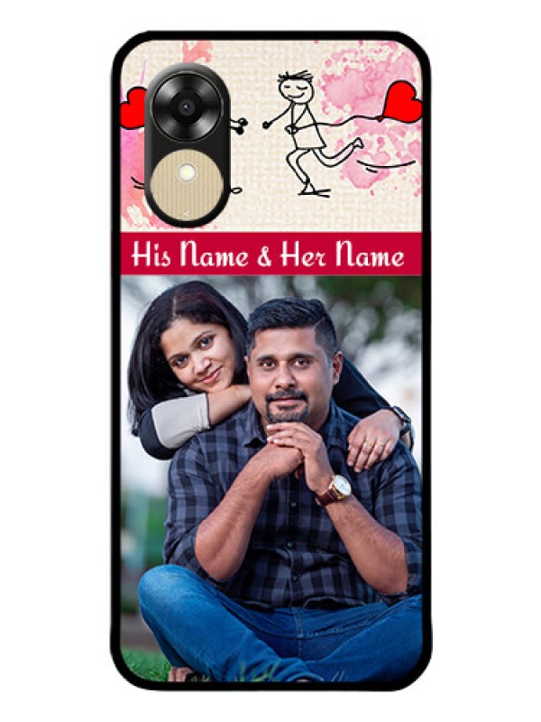 Custom Oppo A1k Photo Printing on Glass Case - You and Me Case Design