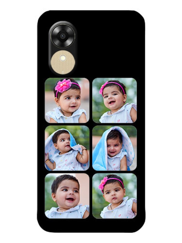 Custom Oppo A1k Photo Printing on Glass Case - Multiple Pictures Design