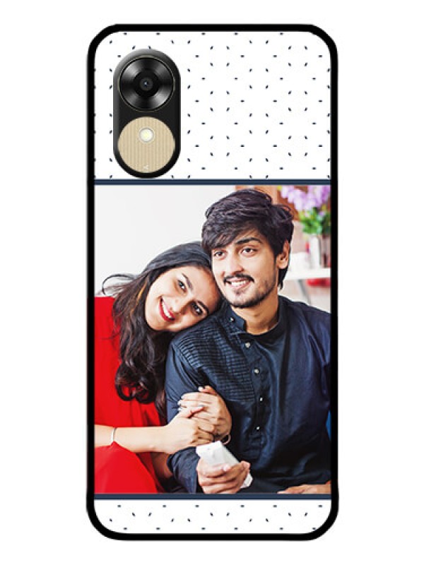 Custom Oppo A1k Personalized Glass Phone Case - Premium Dot Design