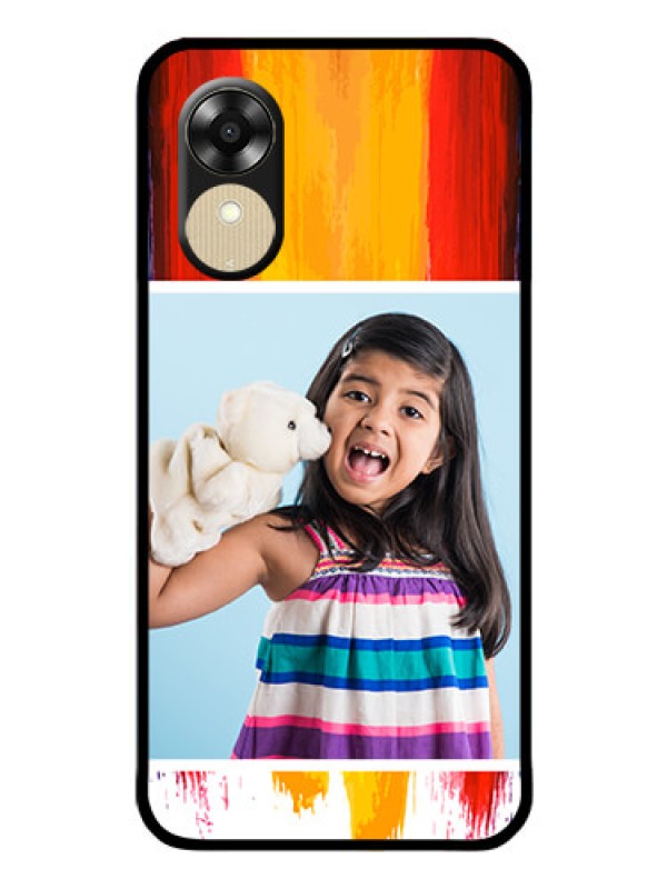 Custom Oppo A1k Personalized Glass Phone Case - Multi Color Design