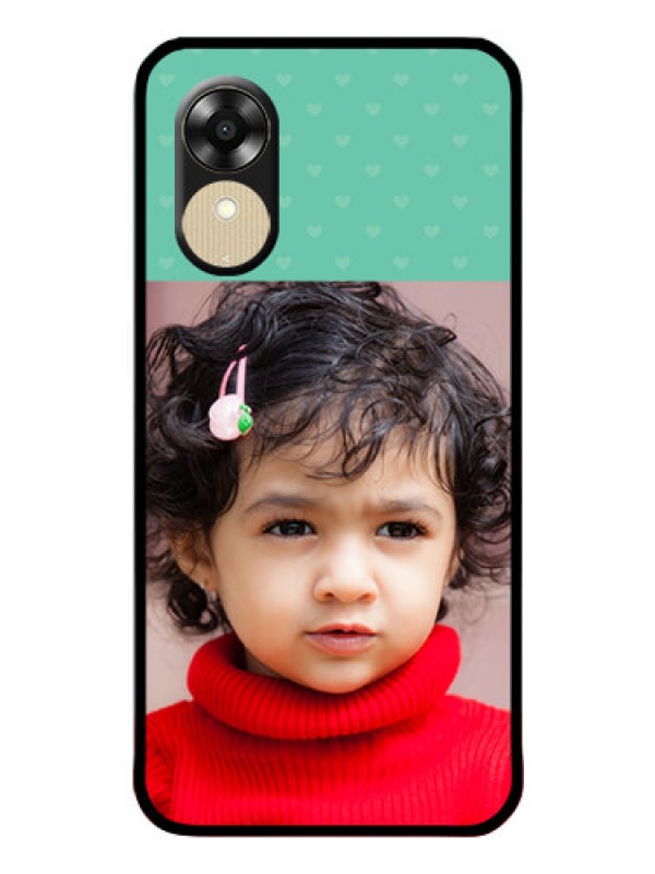 Custom Oppo A1k Custom Glass Phone Case - Lovers Picture Design